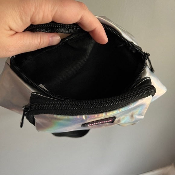 Booboo Bag Company Shimmering Iridescent Silver Kids Fanny Pack - Picture 6 of 6